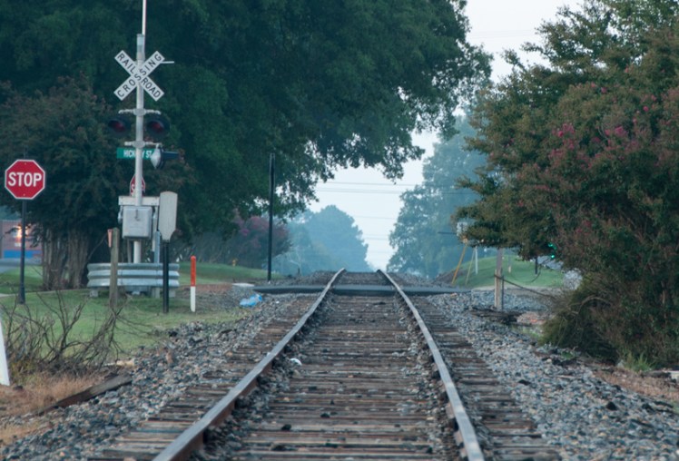 Norfolk Southern tracks, downtown Cornelius, NC (©2015 David Boraks)