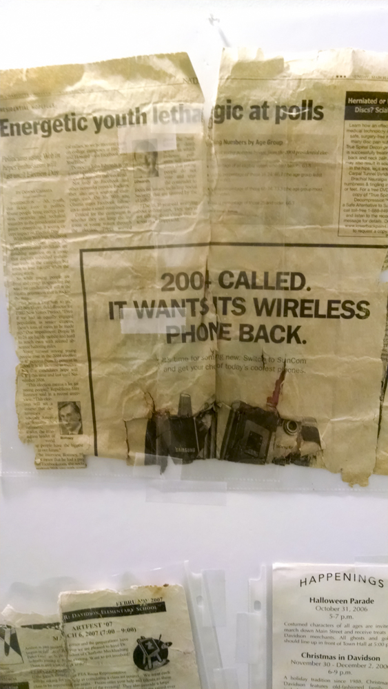 A news article about "lethargic" young voters. (David Boraks photo)