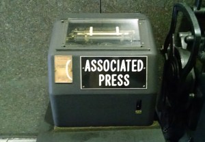 And what about this? It's an old AP teletype - the way we used to receive wire copy. (David Boraks photo)