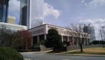 The Charlotte Observer's South Tryon Street headquarters opened in 1971. It's been sold to a developer and probably will be torn down. This was my view for years on the walk in from the parking deck. (David Borak photo)