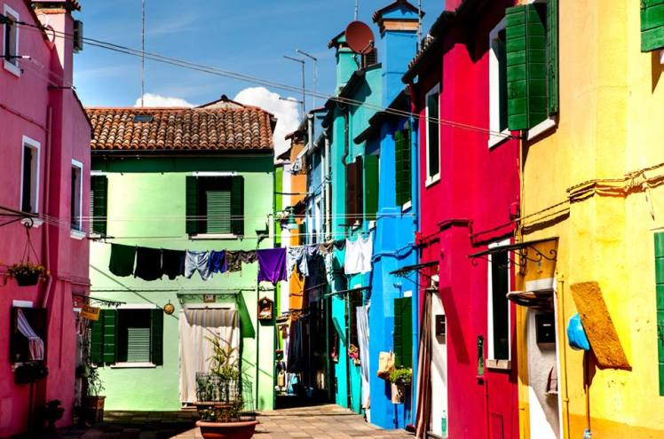 colorful houses Photo by Heather Hanson