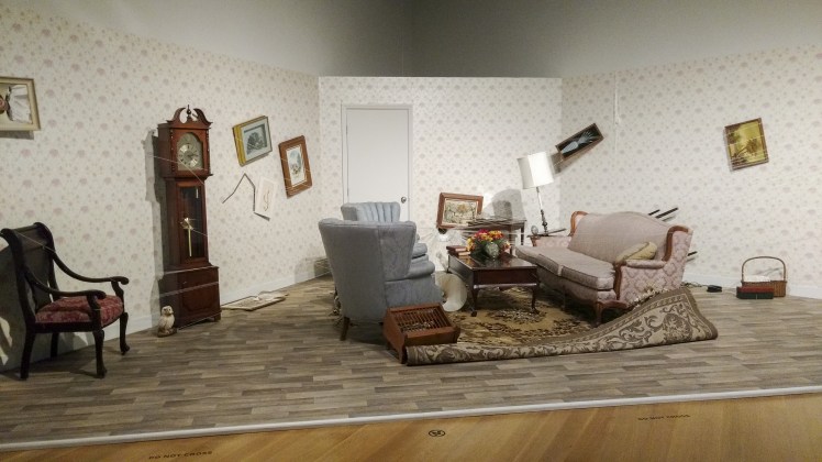 Jonathan Schipper's "Slow Room" as it appeared April 30. (David Boraks photo)